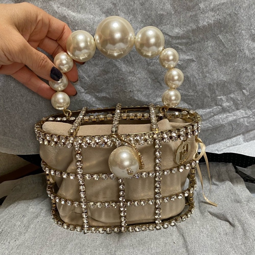 NWT ROSANTICA Crystal-Embellished bag - Picture 8 of 16